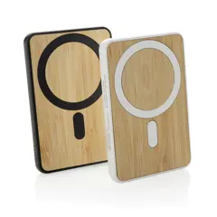 Bild på Zen RCS plast 5000 mah 5W magnetisk powerbank i bambu