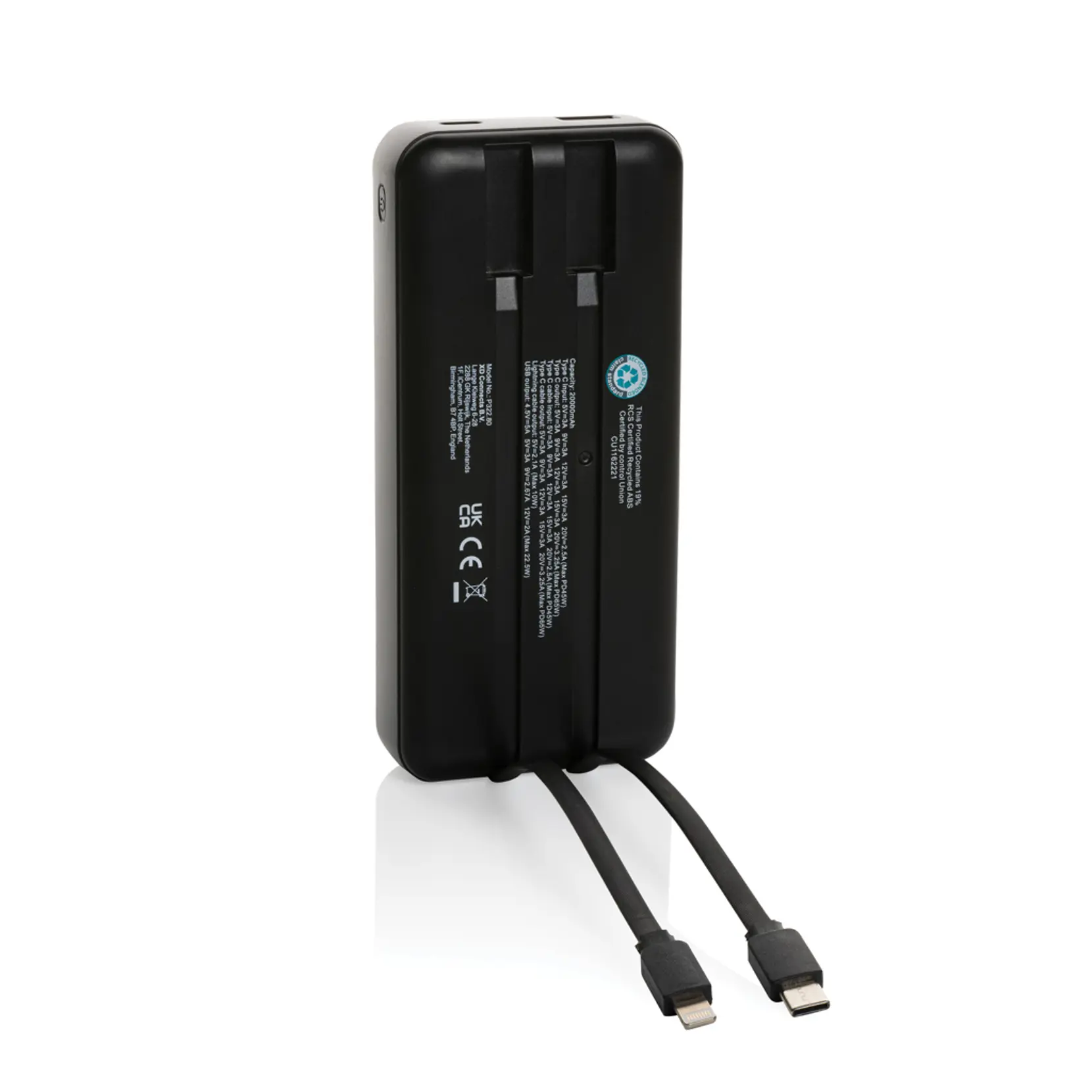 Bild på Gridley 20.000mAh/65W laptop powerbank RCS plast