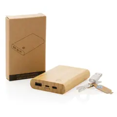Bild på 5.000 mAh powerbank i bambu