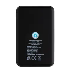 Bild på 5.000 mAh powerbank i RCS återvunnen plast