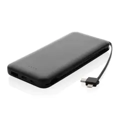 Bild på Lockhart 10.000mAh powerbank, integrerade kablar, RCS plast