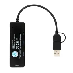 Bild på USB hub i RCS återvunnen plast med dubbel input