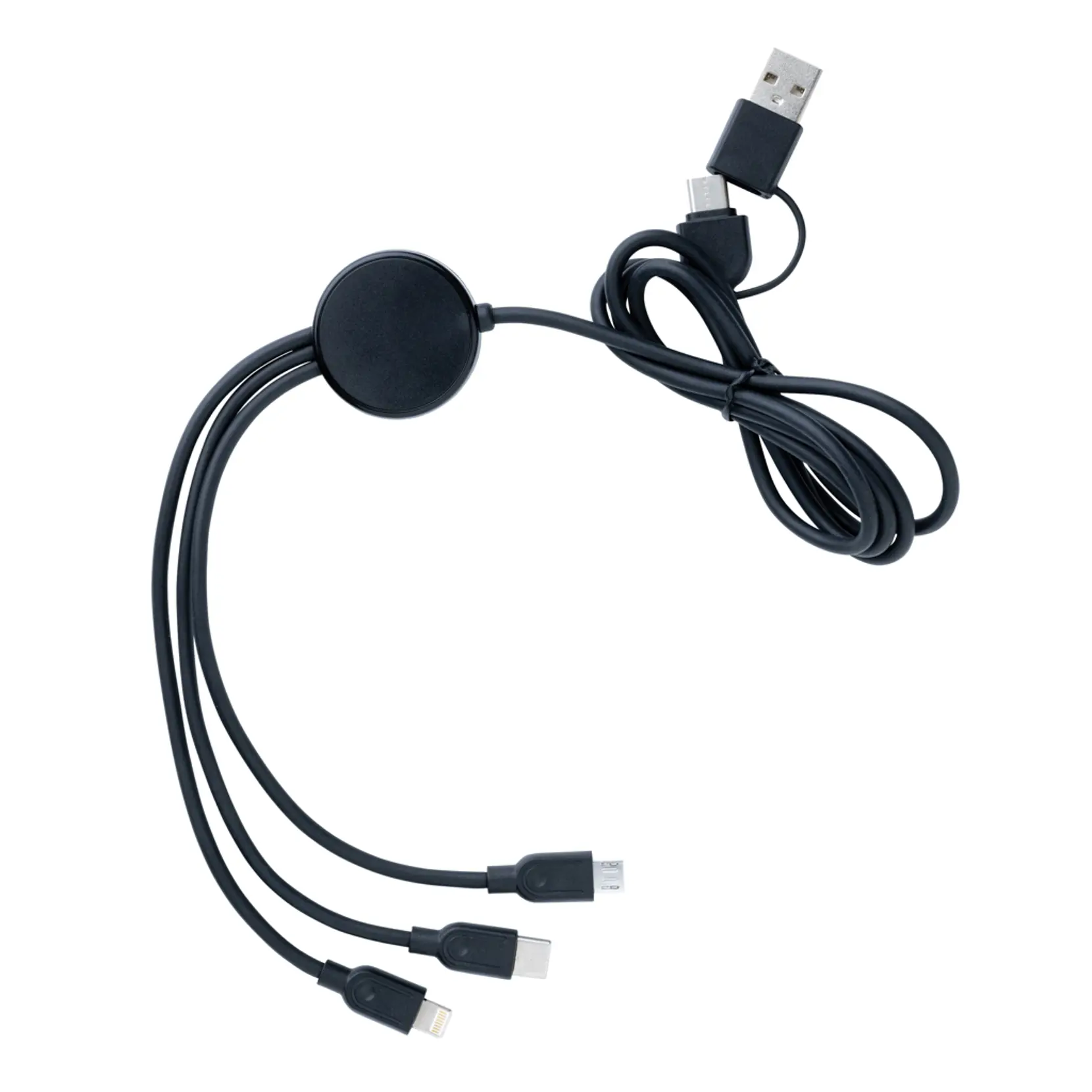 Bild på 6-i-1 kabel i RCS återvunnen TPE och återvunnen plast