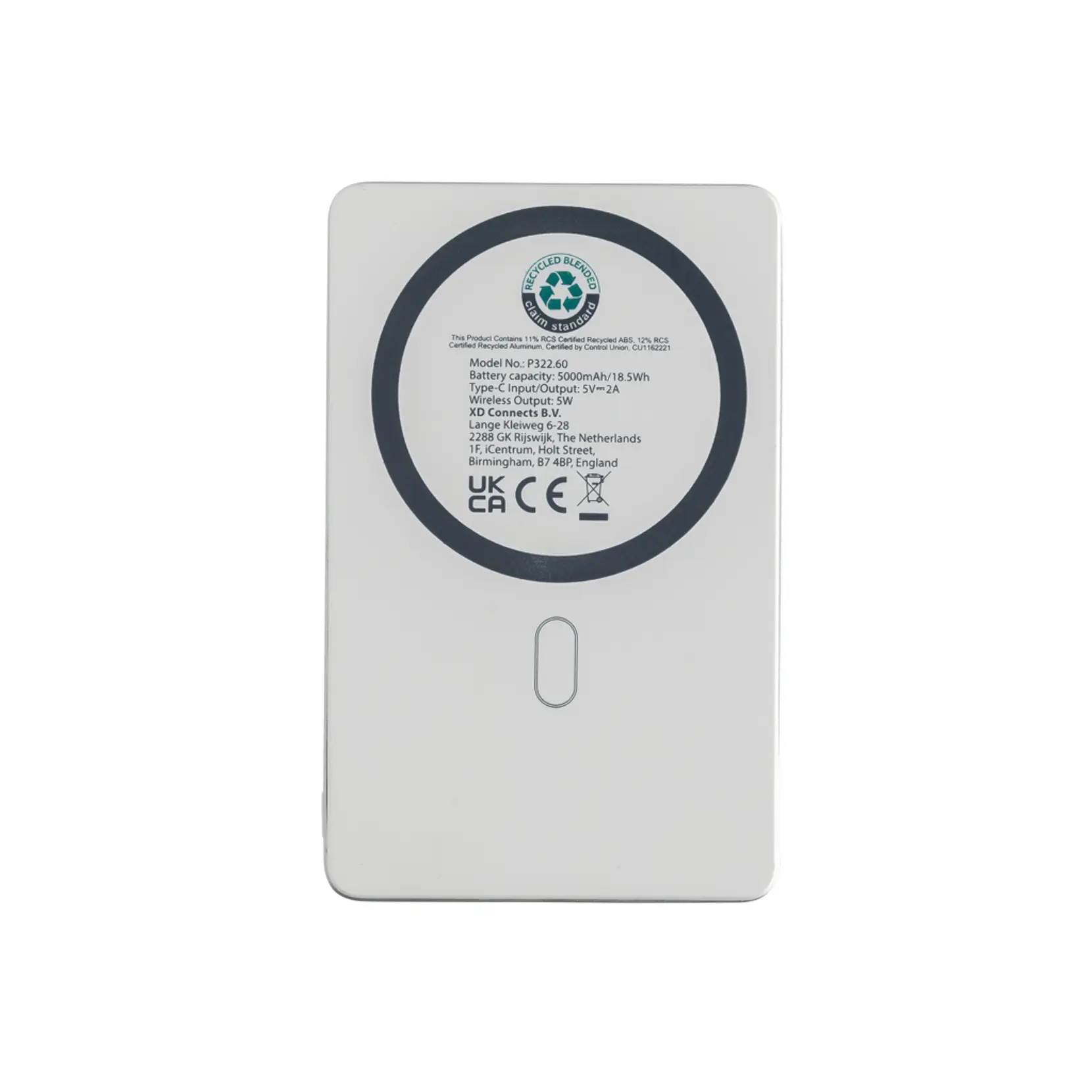 Bild på Orion RCS återvunnen aluminium 5000 mah 5W magnetisk powerba