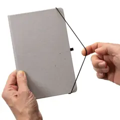 Bild på A5 hardcover anteckningsbok i återvunnet läder