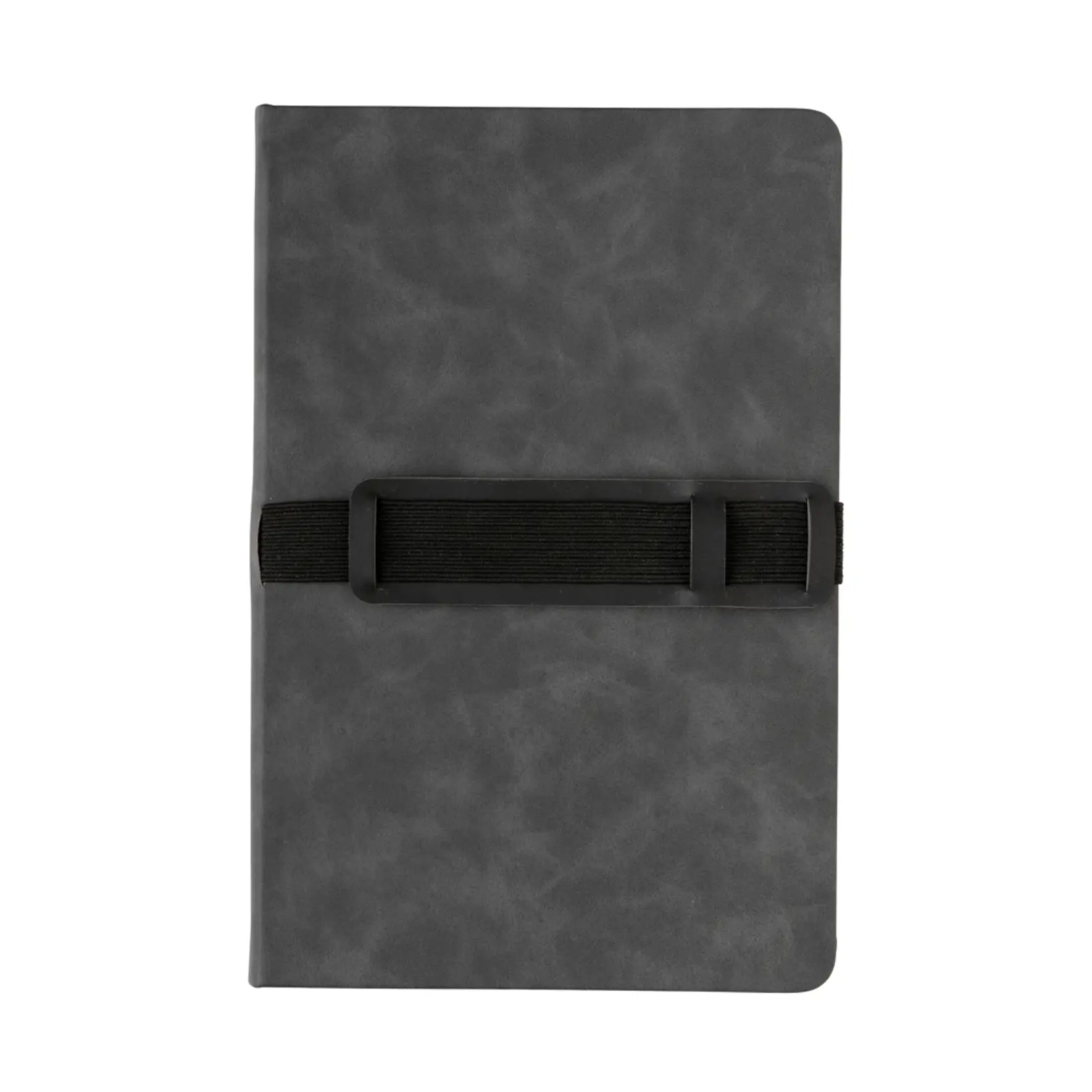 Bild på A5 hardcover PU anteckningsbok med mobil och-pennhållare