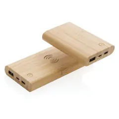 Bild på 8.000 mAh, 5W trådlös powerbank i bambu