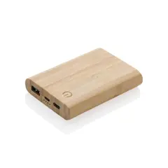Bild på 5.000 mAh powerbank i bambu