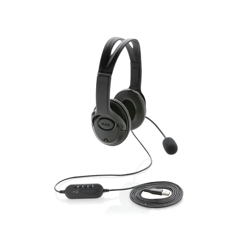 Over-ear headset med kabel