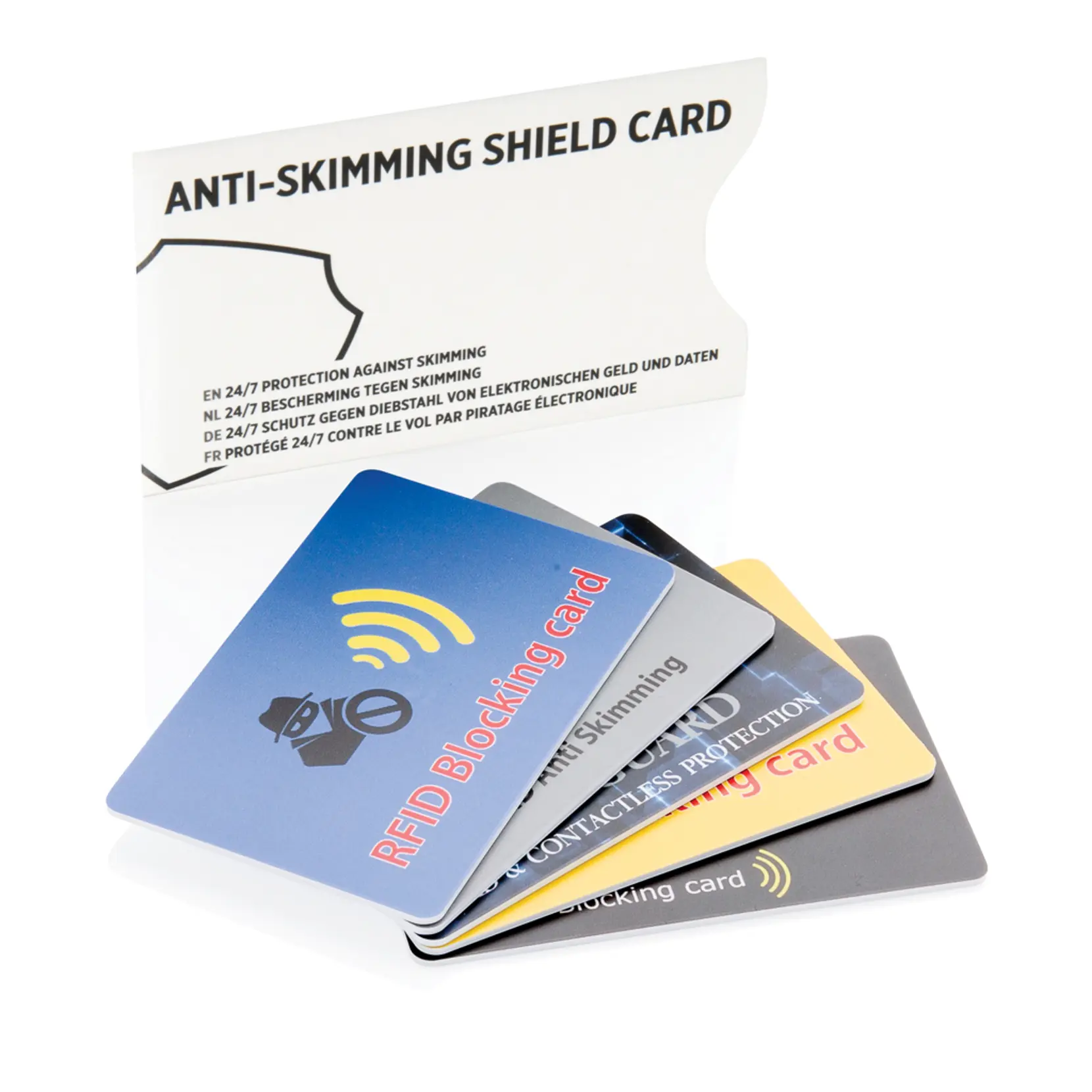 Bild på Anti-skimming kortsköld med aktivt störnings-chip