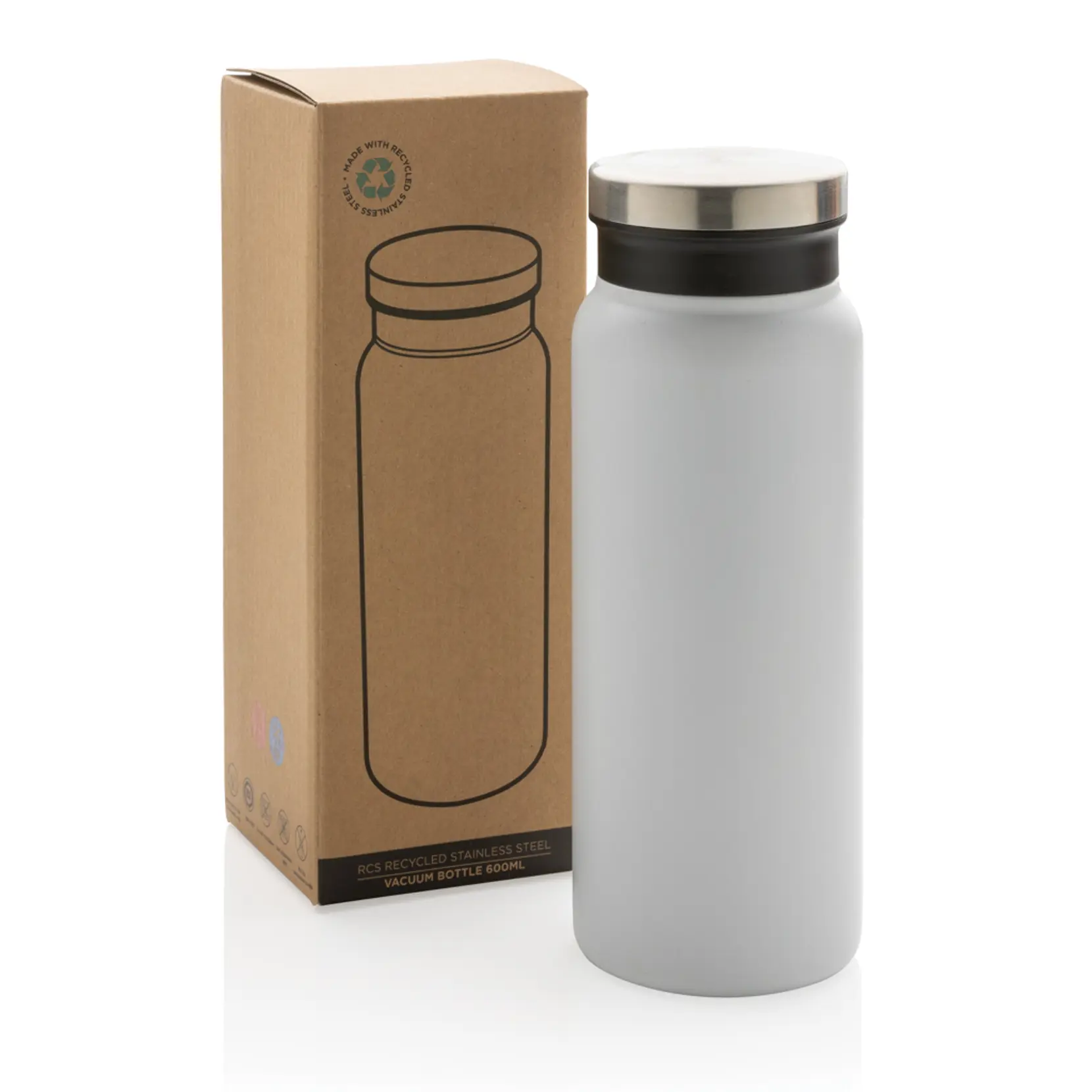 Bild på Vakuumflaska i RCS återvunnen stainless steel, 600ml