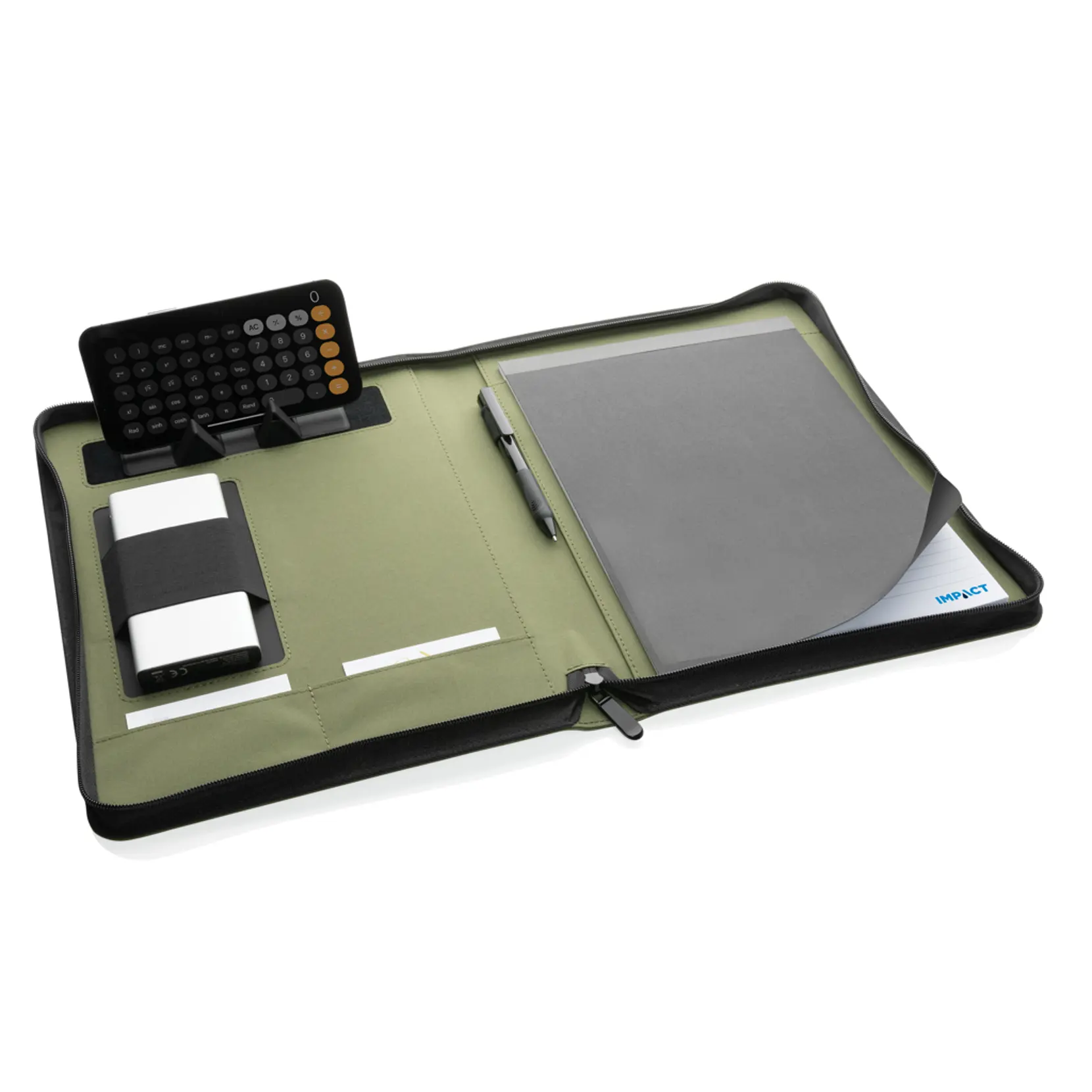 Bild på Impact Aware™ lyxig 300D tech-portfolio m. dragkedja
