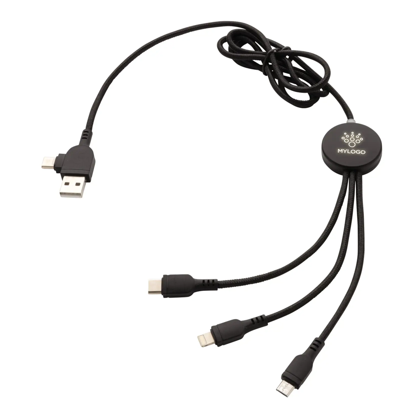 Bild på Light up logga 6-i-1 kabel