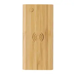 Bild på 8.000 mAh, 5W trådlös powerbank i bambu