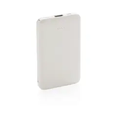 Bild på 5.000 mAh powerbank i fickformat med integrerade kablar