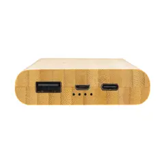 Bild på 8.000 mAh, 5W trådlös powerbank i bambu