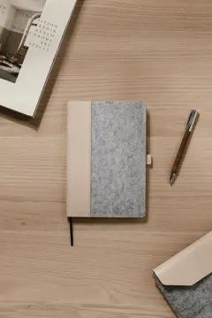 Bild på VINGA Albon GRS återvunnen filt anteckningsbok