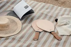 Bild på Vinga Colos strandtennisspel