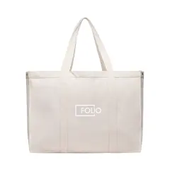 Bild på VINGA Hilo AWARE™ återvunnen canvas maxi tote bag