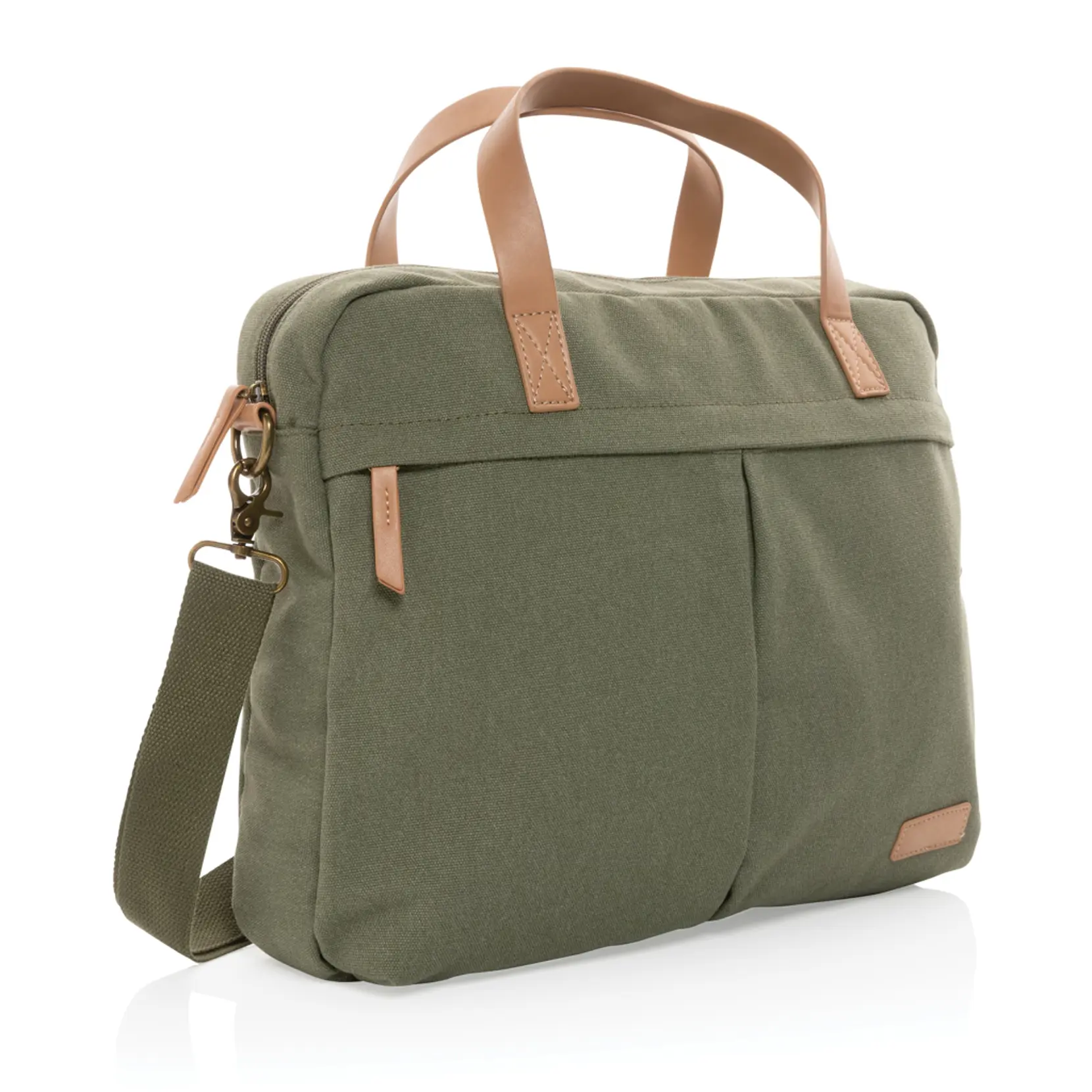 Bild på Impact AWARE™ laptopväska i 16 oz. återvunnen canvas