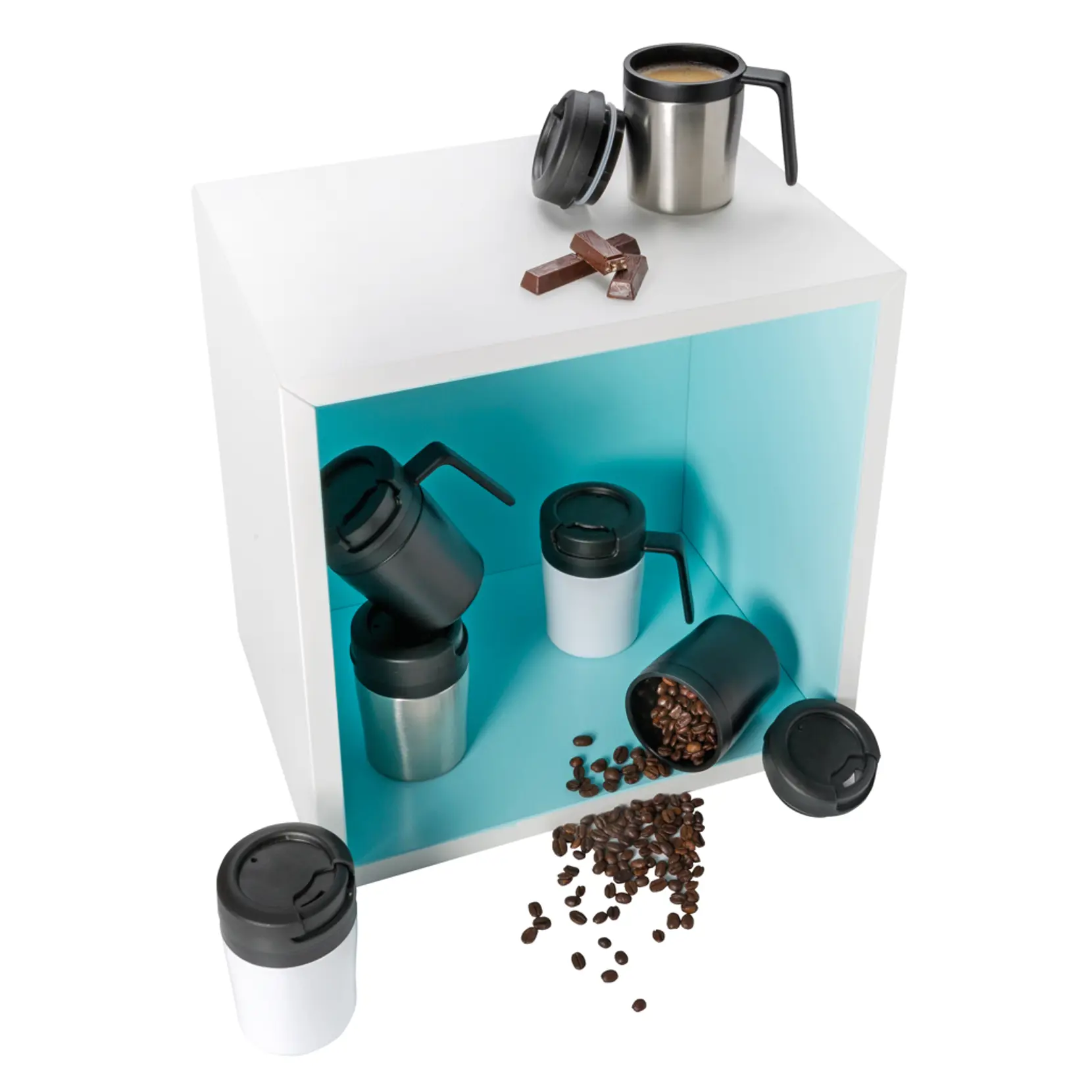 Bild på Coffee to go termosmugg med handtag