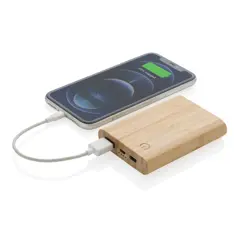 Bild på 5.000 mAh powerbank i bambu