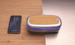 Bild på Rena UV-C steriliseringsbox med 5W trådlös laddare