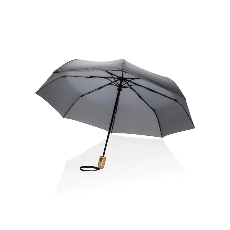 21" Impact Aware™ RPET 190T automatiskt bambu paraply