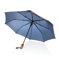 Bild på Kaycey 21” AWARE™ RPET Acacia trä mini paraply auto open