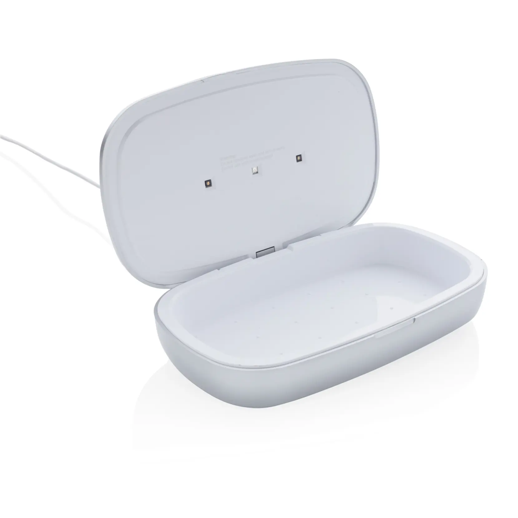 Bild på Rena UV-C steriliseringsbox med 5W trådlös laddare