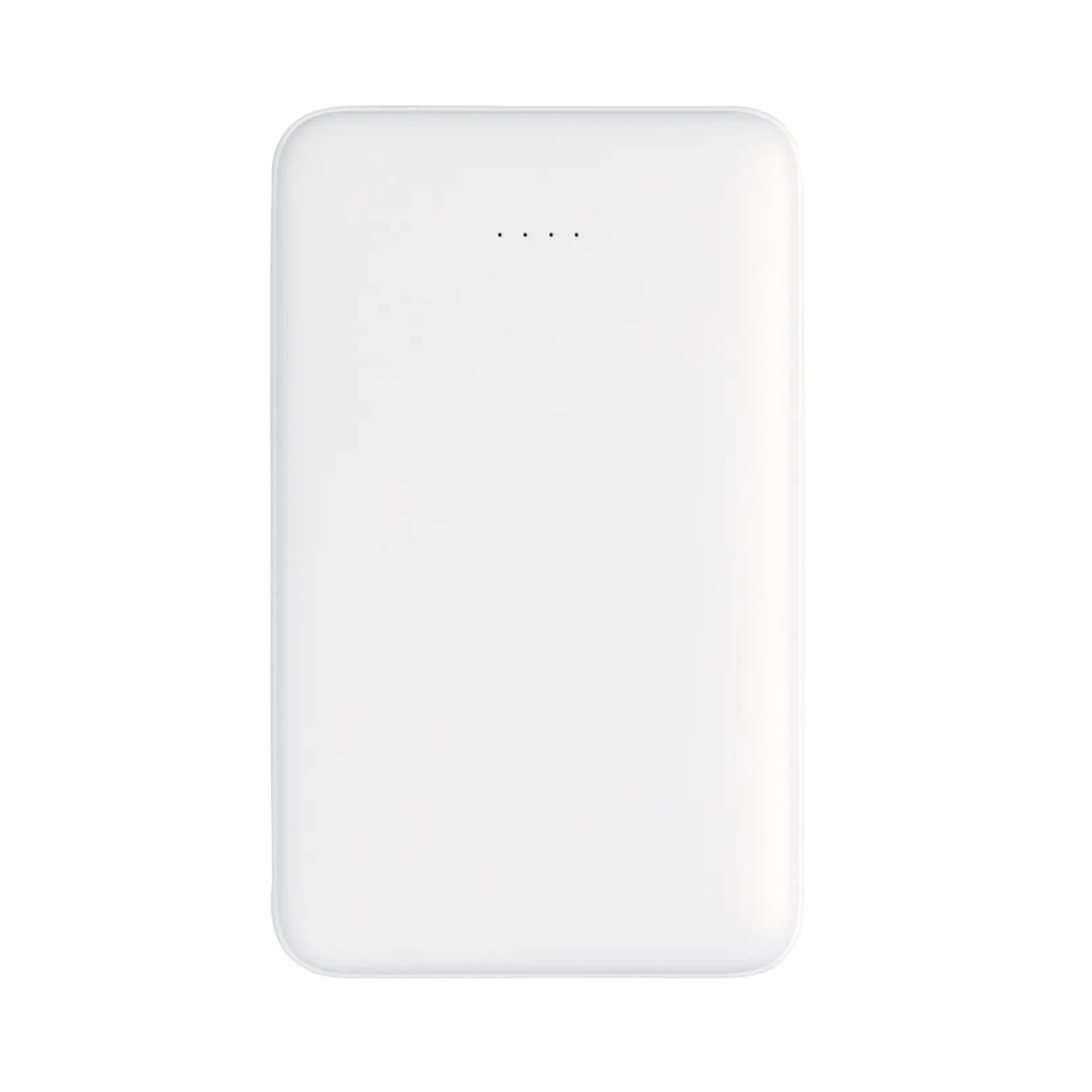 Bild på 5.000 mAh powerbank i fickformat med integrerade kablar