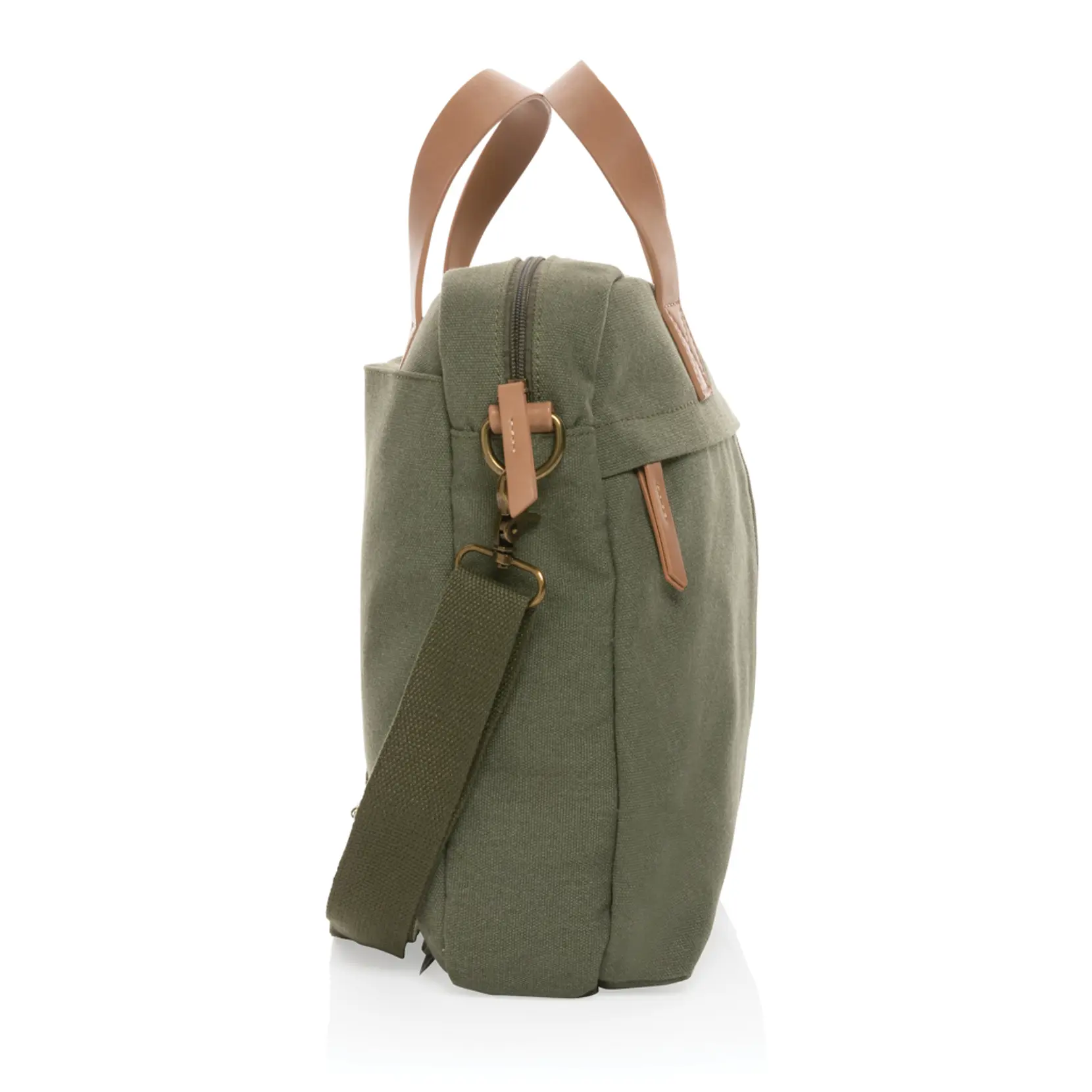 Bild på Impact AWARE™ laptopväska i 16 oz. återvunnen canvas