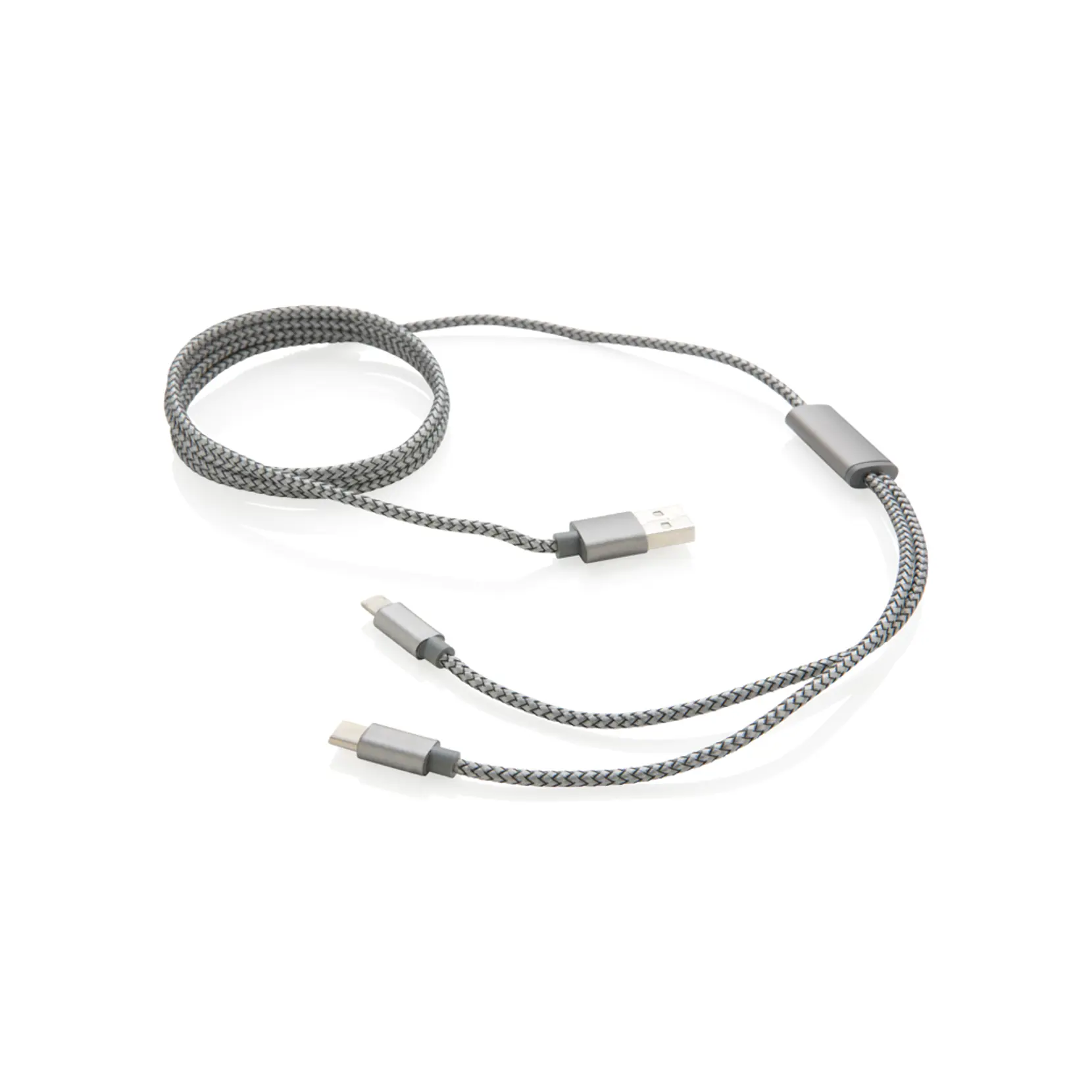 Bild på 3-i-1 flätad kabel