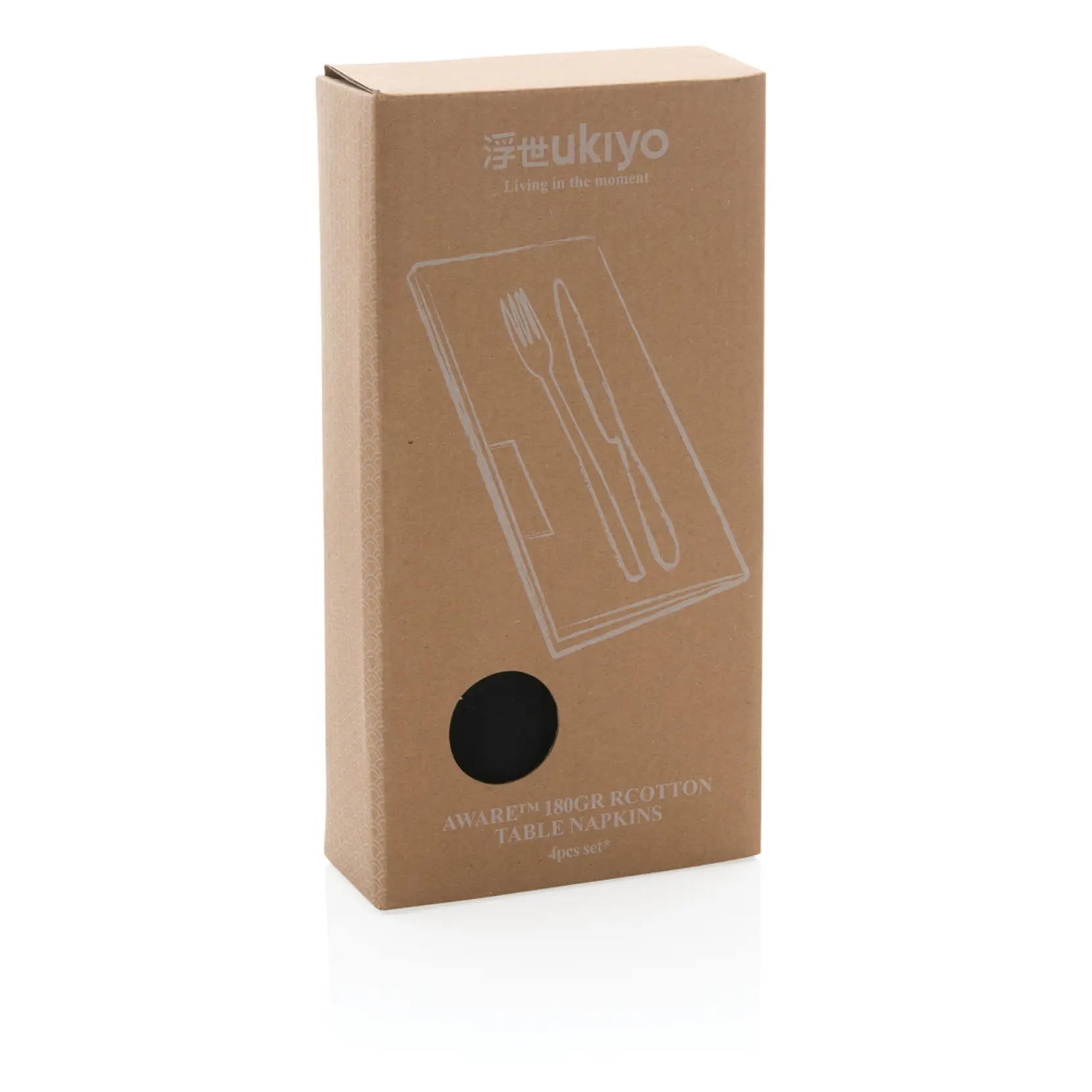 Bild på Ukiyo Aware™ 180gr servetter i återvunnen bomull, 4st Bild på Ukiyo Aware™ 180gr servetter i återvunnen bomull, 4st