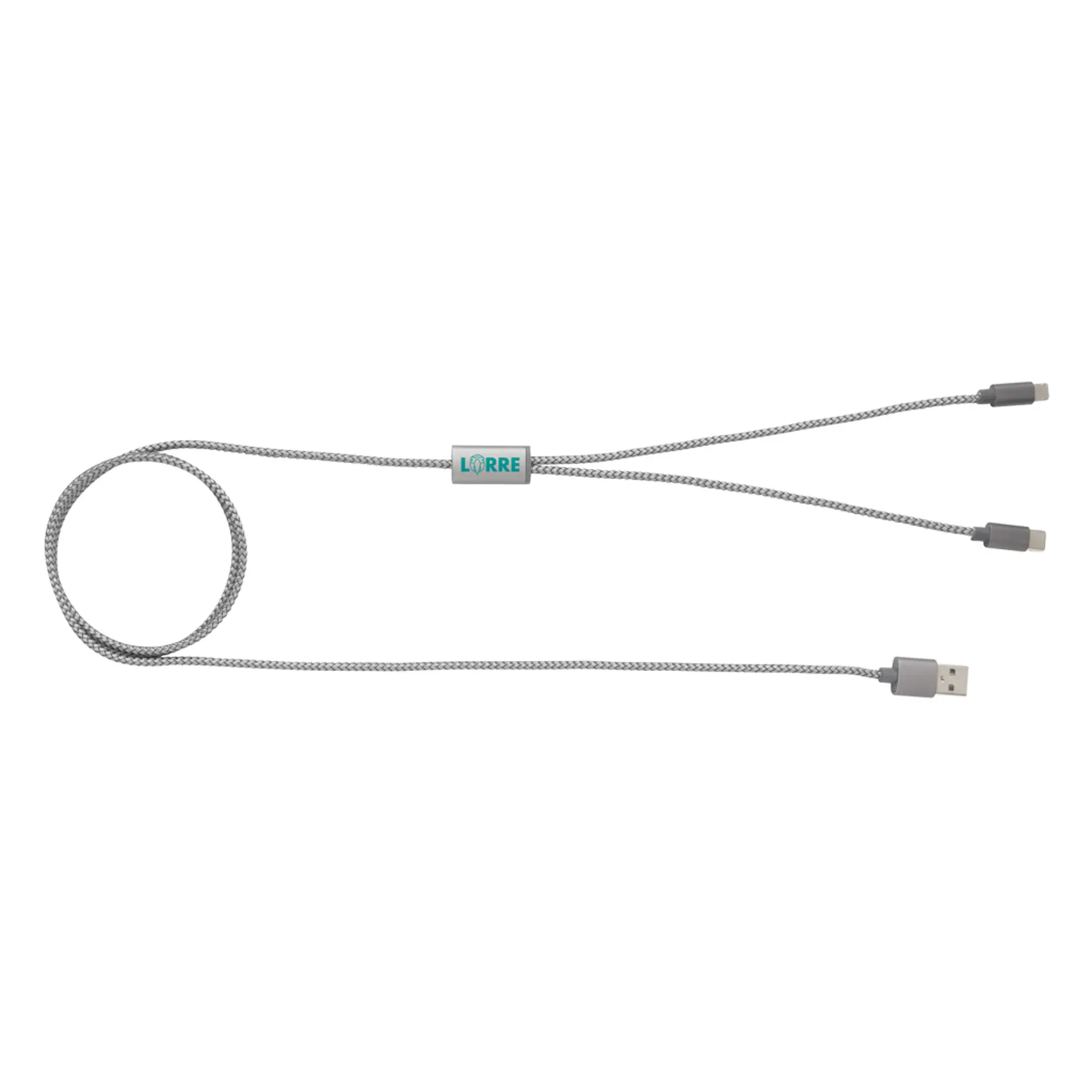 Bild på 3-i-1 flätad kabel