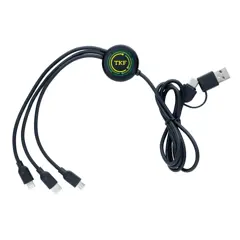 Bild på 6-i-1 kabel i RCS återvunnen TPE och återvunnen plast