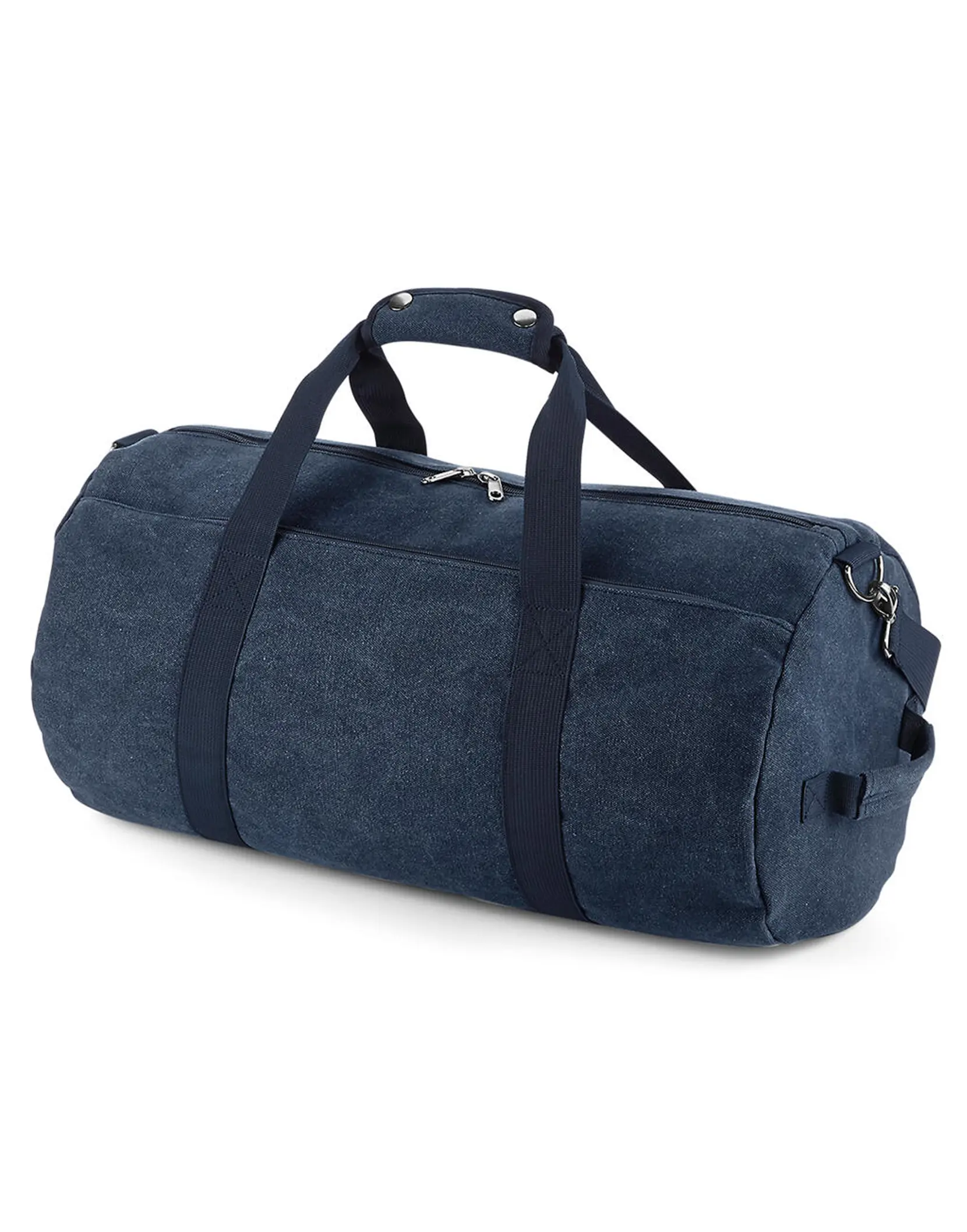 Bild på Vintage Canvas Barrel Bag Bild på Vintage Canvas Barrel Bag