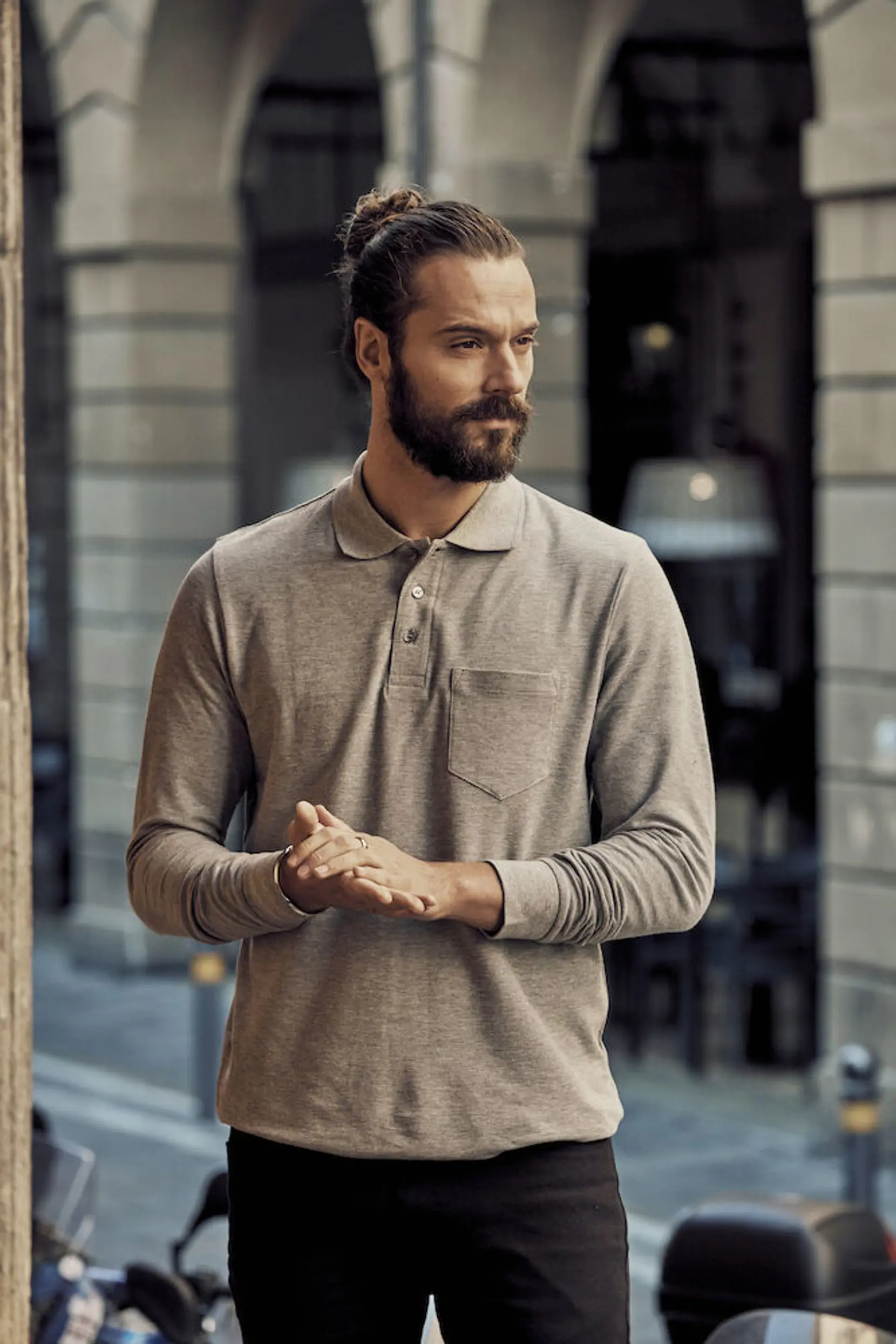Bild på Basic Polo Pocket L/S
