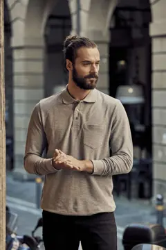 Bild på Basic Polo Pocket L/S
