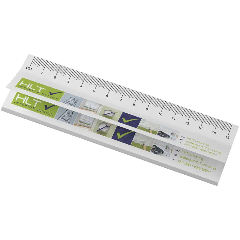 Sticky-Mate® klisterlappar med tryckt 15 cm linjal av återvunnet material