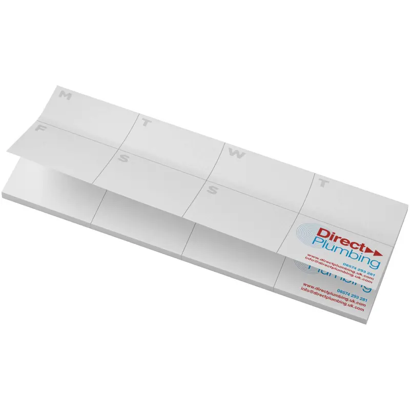 Bild på Sticky-Mate® klisterlappar med tryckt planering av återvunnet material