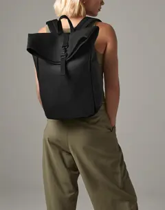 Bild på Matte PU Rolltop Backpack