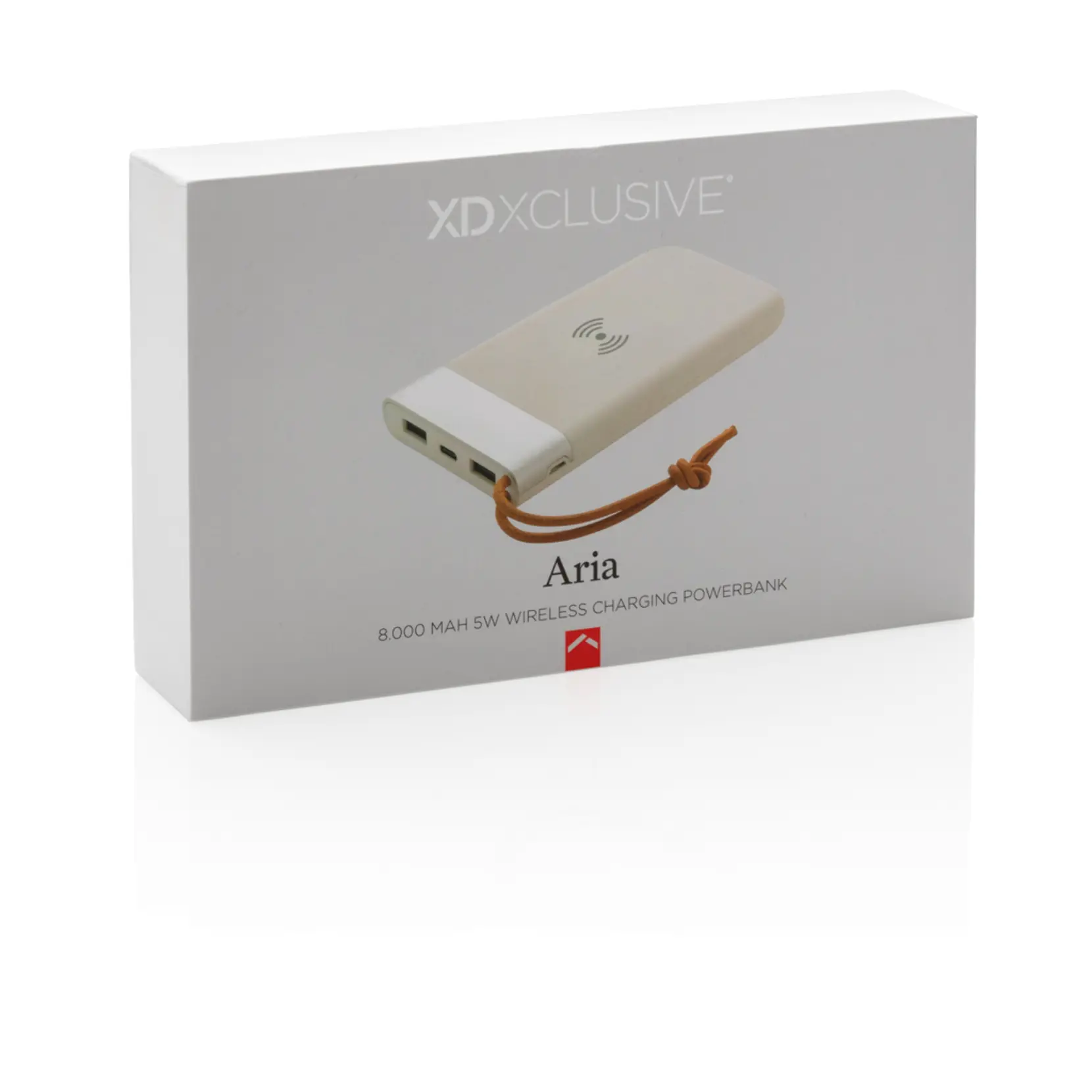 Bild på Aria 8.000 mAh 5W powerbank med trådlös laddning