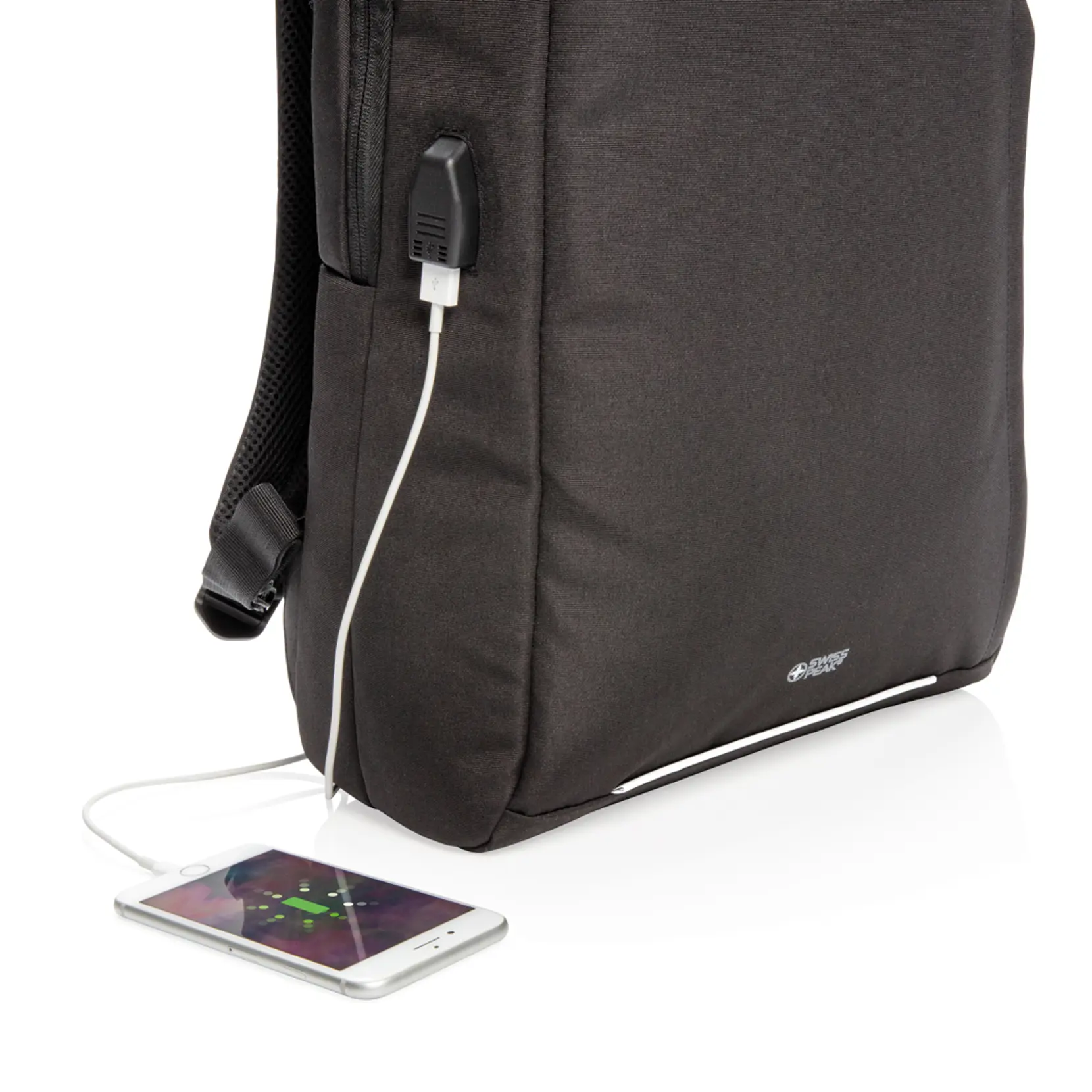 Bild på Swiss Peak AWARE™ RFID och USB A laptopryggsäck