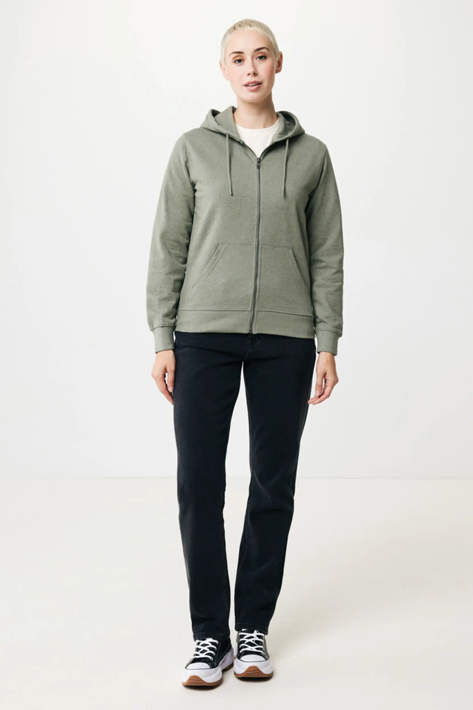 Bild på Iqoniq Abisko hoodie med dragkedja i återvunnen bomull