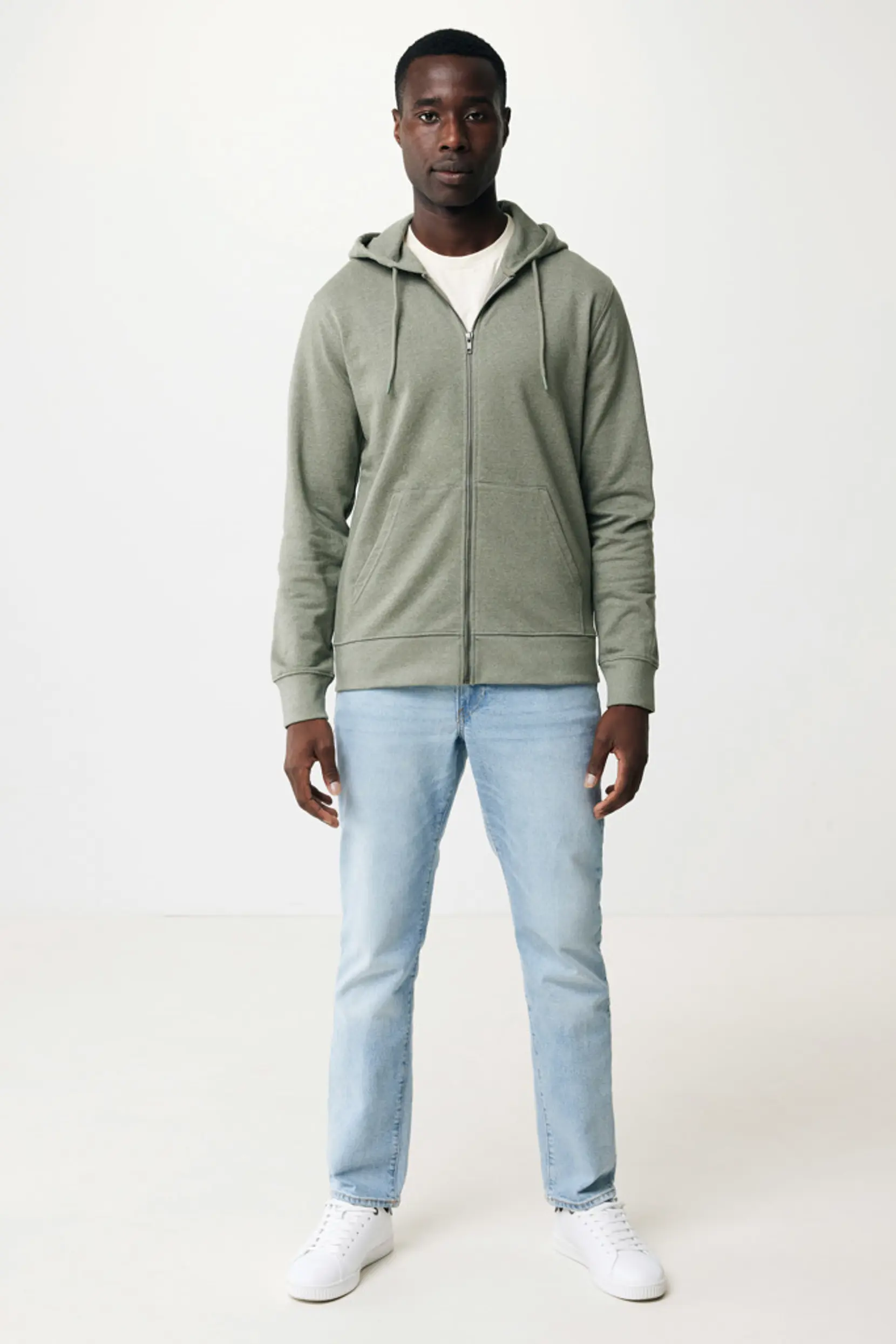 Bild på Iqoniq Abisko hoodie med dragkedja i återvunnen bomull