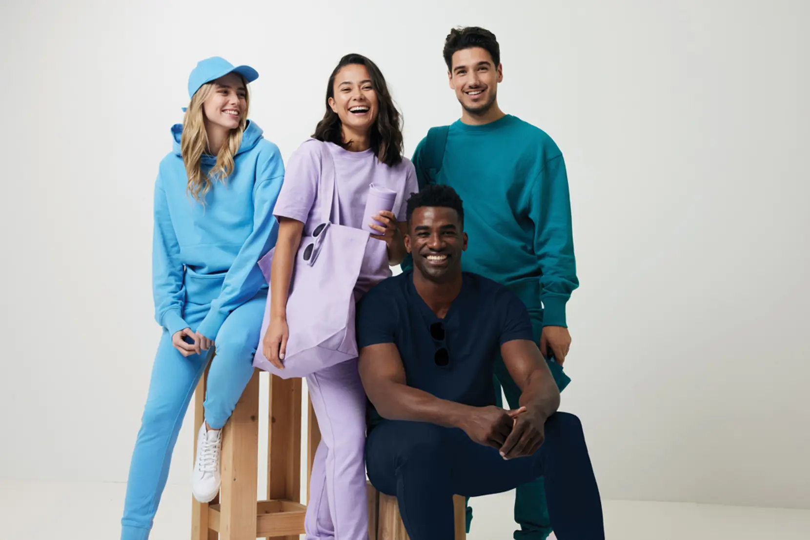 Bild på Iqoniq Yoho relaxed fit hoodie i återvunnen bomull