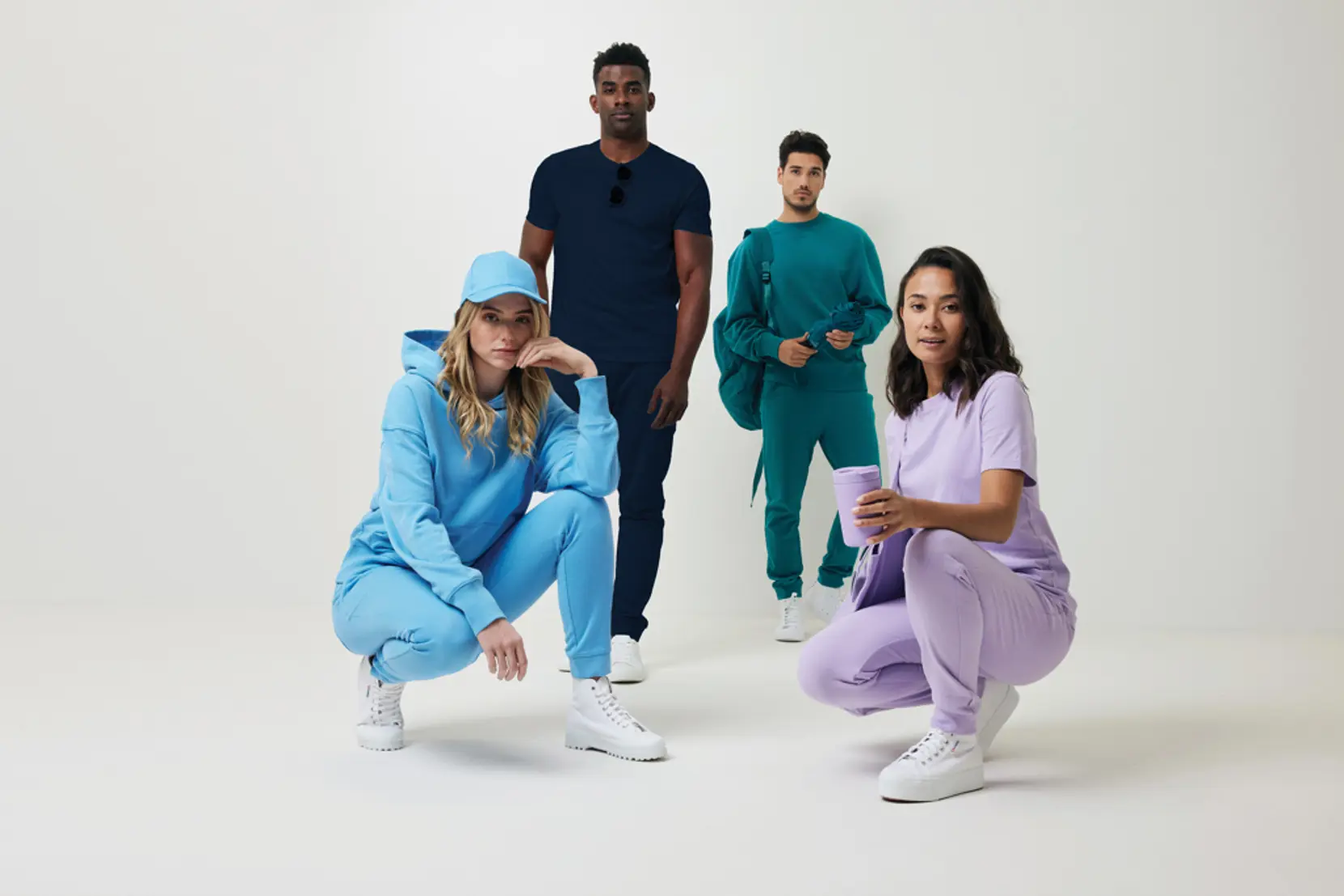 Bild på Iqoniq Yoho relaxed fit hoodie i återvunnen bomull