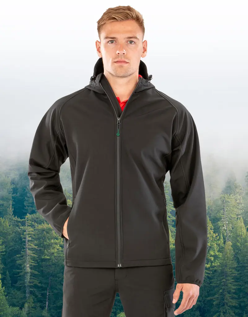 Men's Recycled 3-Layer Hooded Softshell