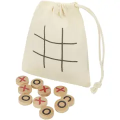 Bild på Whorl tic-tac-toe-spel av trä
